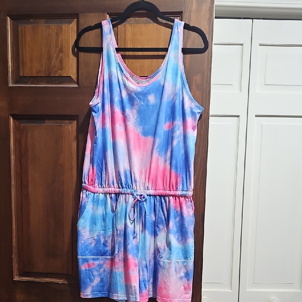 New Womens Reoria Tie Dye Romper Size XL